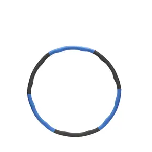 Hula hoop Springos ACT0133 — adjustable foldable fitness hoop, 8 parts, PE/NBR, 88/77/67 cm internal diameter