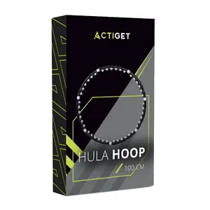 Hula hoop Springos ACT0134, foldable PP fitness hoop, 7 parts, 42 magnetic massage elements, inner Ø 92 cm, outer Ø 100 cm, weight 1 kg