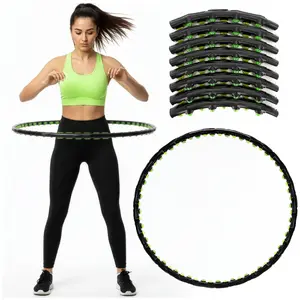 Hula hoop Springos ACT0135 — foldable PP hoop, 8 parts, 64 massage elements, inner Ø 88 cm, weight 1.2 kg