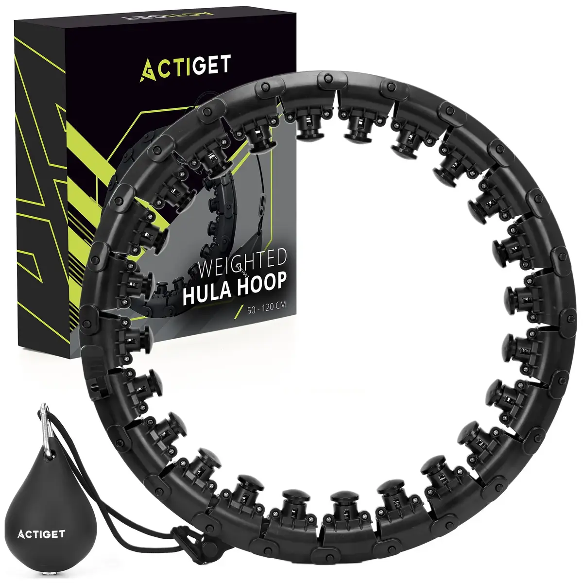 Hula hoop Springos ACT0136 — weighted, adjustable Photo 2