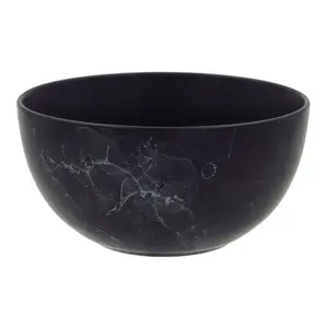 Bowl Newill 600ml Ø14cm black marble — 600 ml capacity, 14 cm diameter
