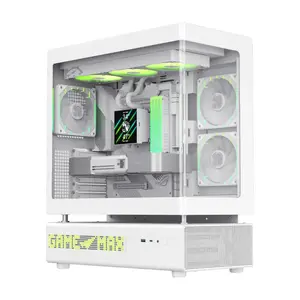 PC Case GameMax N90 WH Midi Tower White — ATX PSU, supports 3.5" HDD and 2.5" SSD, 240×439×530 mm
