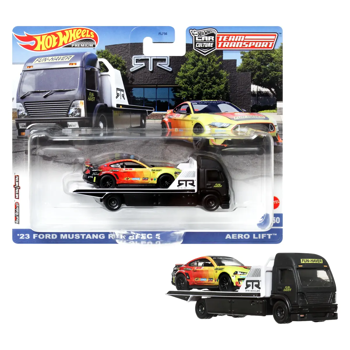 Hot Wheels Team Transport Truck & Race Car Photo 2