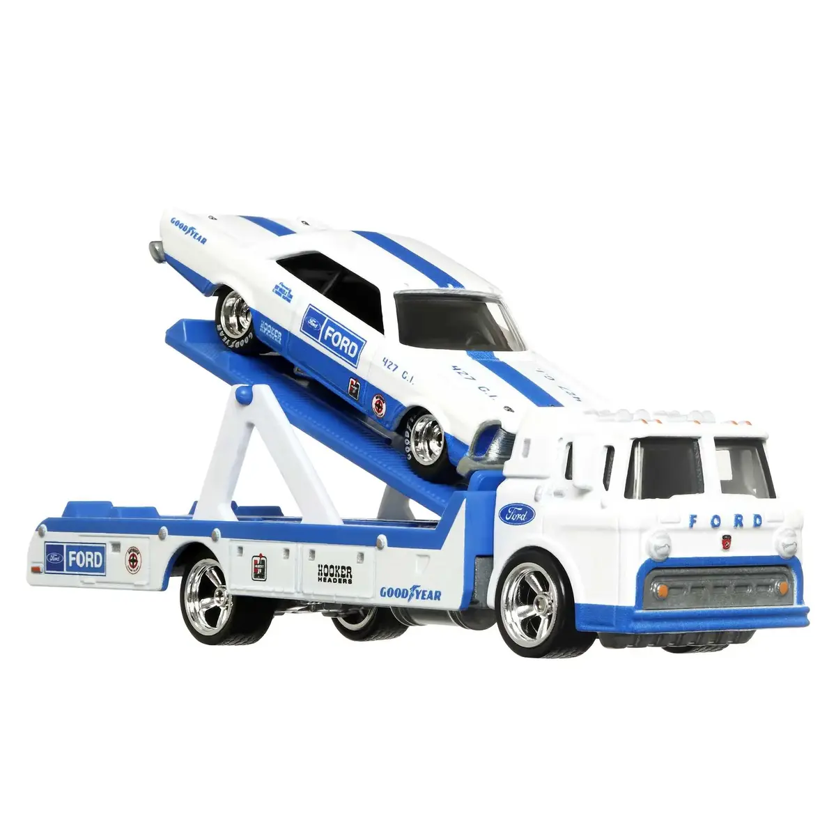 Hot Wheels Team Transport Truck & Race Car Photo 3