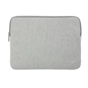 Sleeve case MOBILIS 049015 for 35.6 cm (14") laptops — memory foam, grey/pink