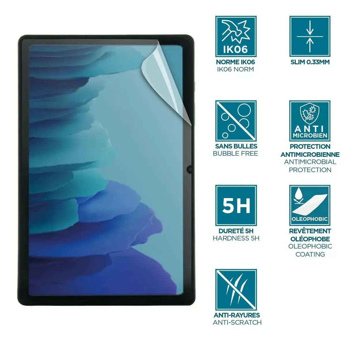 MOBILIS aizsargplēve 036314 priekš Galaxy Tab A9 8.7" Photo 3