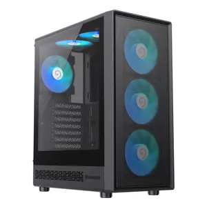 PC Case GameMax Storm 2 AB Midi Tower — Black, ATX PSU, 3x120mm front, 1x120mm rear, supports 3.5" HDD & 2.5" SSD