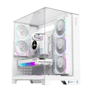 PC Case GameMax Infinity Pro WH Midi Tower — White, ATX PSU, supports 3.5" HDD & 2.5" SSD, 272×418×454 mm