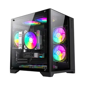 Micro Tower PC Case GameMax Infinity Mini BK — Black, Micro-ATX/ATX support, 275×358×373 mm