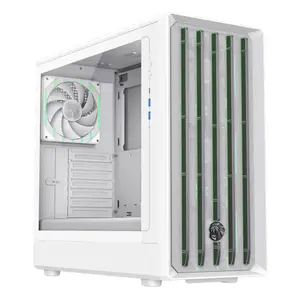 PC Midi Tower Case GameMax CLAW 460 WH — White, ATX PSU, 3×140mm front, 1×120mm rear, supports 3.5" HDD and 2.5" SSD