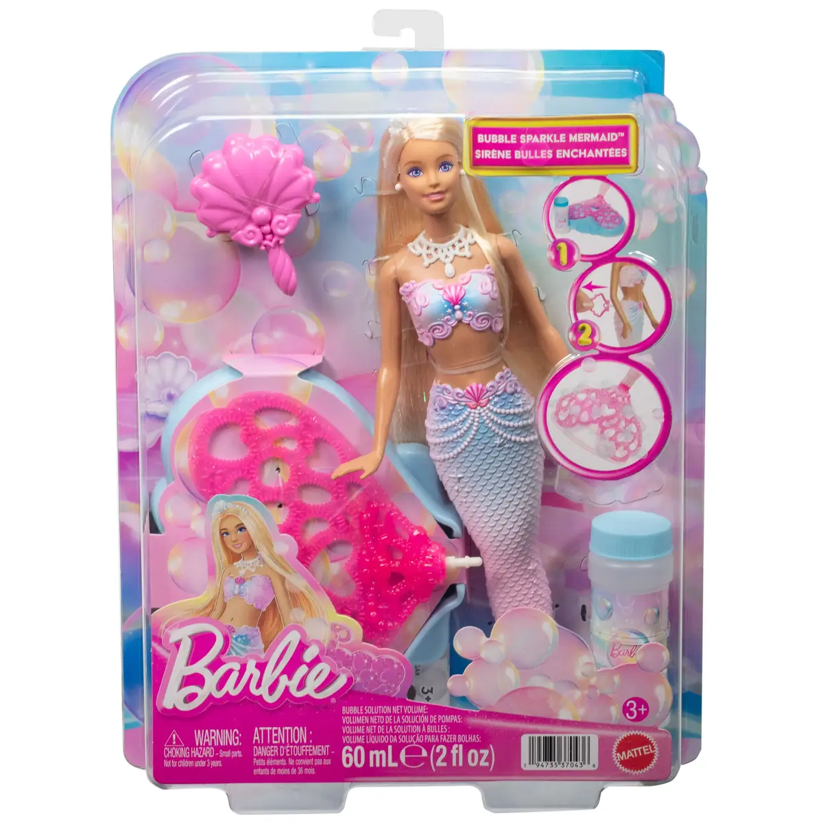 MATTEL Barbie Bubble Sparkle Mermaid modes lelle 38 cm Photo 6