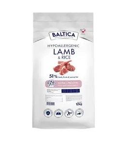 Сухой корм для собак BALTICA Hypoallergenic Lamb & Rice M 12 кг — взрослые средние породы