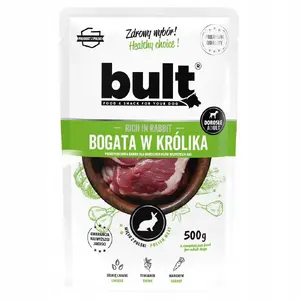 Влажный корм для собак BULT Saszetka 500 г — мясной паштет с кроликом