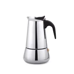 Moka pot Maestro MR-1660-9, stovetop coffee maker for 6 cups, black