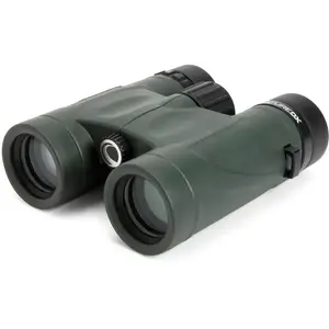 Бинокль Celestron Nature DX 10x32 — 10× увеличение, объектив 32 мм, призмы BaK-4, зелёно-чёрный