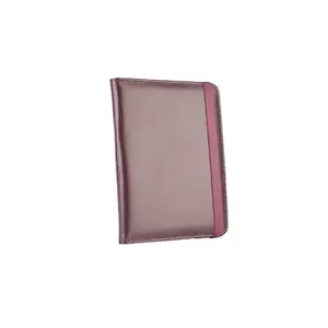 Leather protective case c-tech RLC-01 for 8-inch devices, genuine leather, burgundy