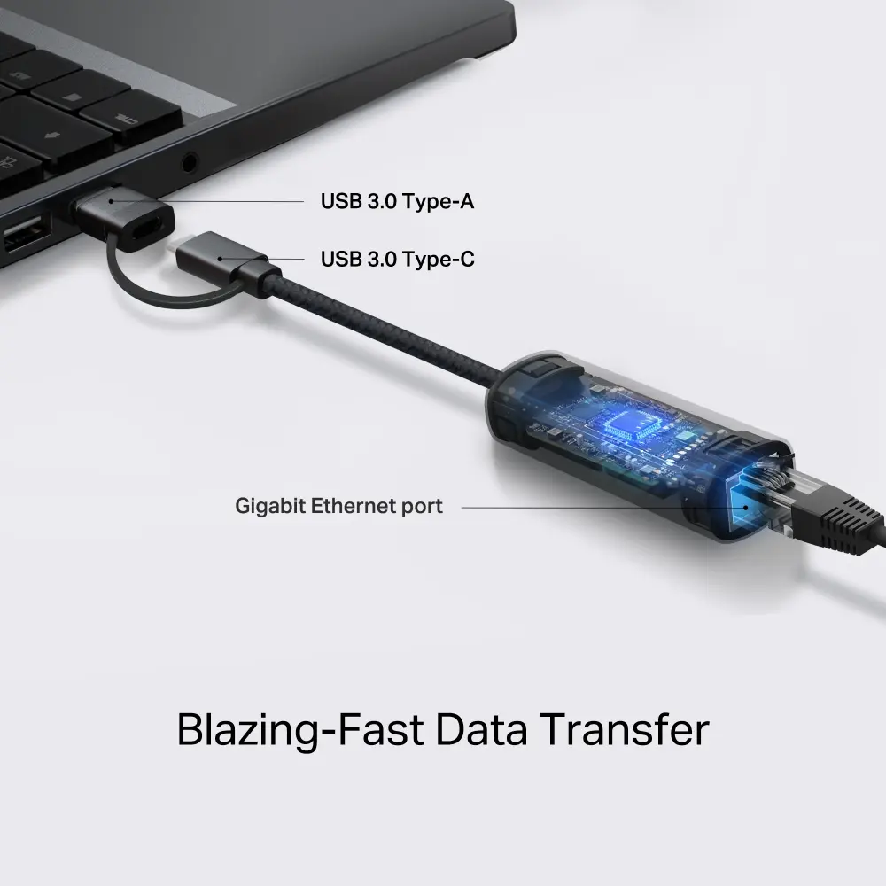 Сетевой адаптер TP-Link UE310C USB Type-C Gigabit Ethernet Photo 5