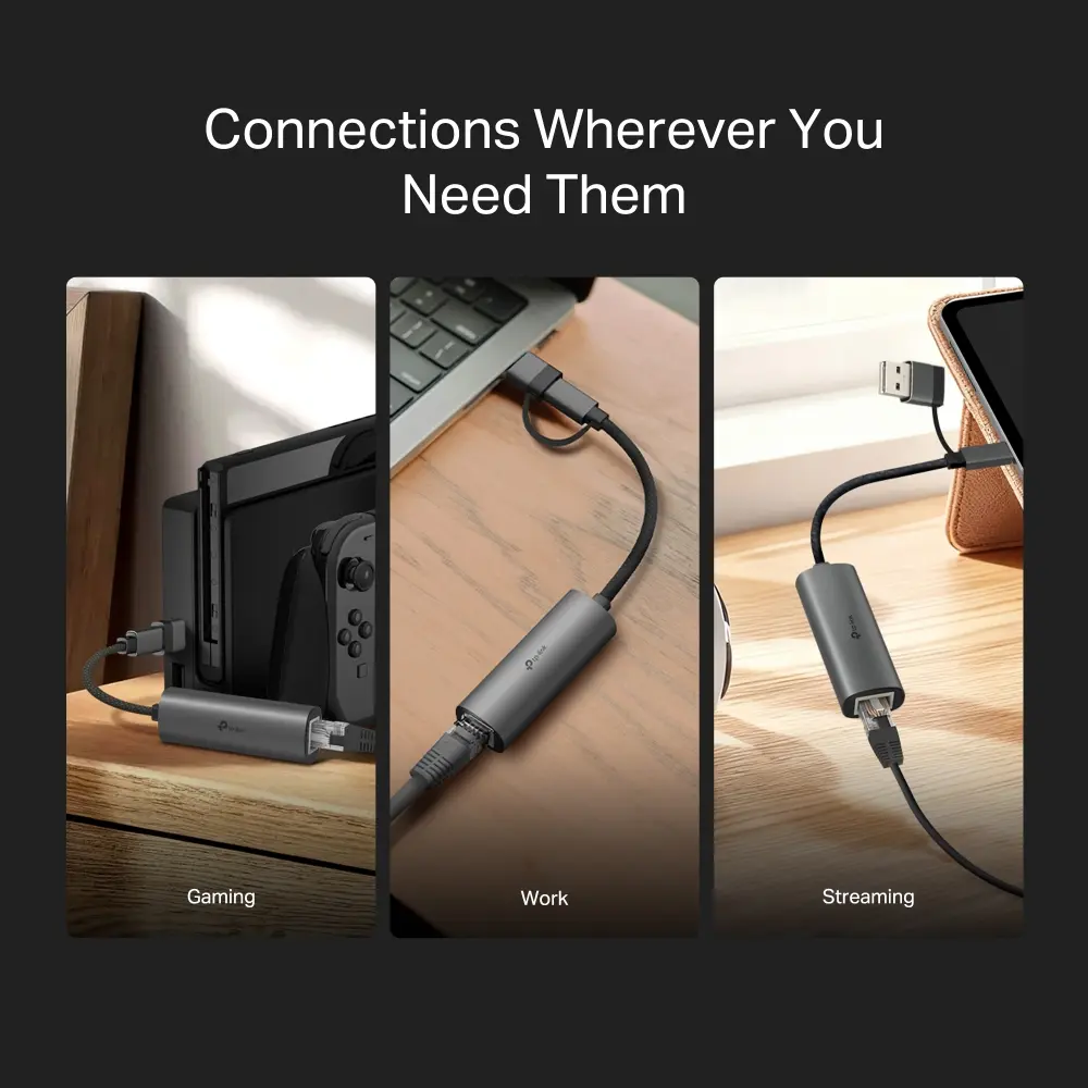 Сетевой адаптер TP-Link UE310C USB Type-C Gigabit Ethernet Photo 8