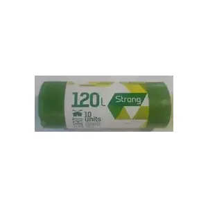 Garbage bags Sortex 120L 70x100 cm 35 µ green pack of 10