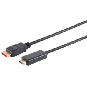 Kabelis DisplayPort uz HDMI Brackton DP4-HD6-0500.B — DisplayPort 1.4 uz HDMI 2.0, 5 m, 4K@60Hz
