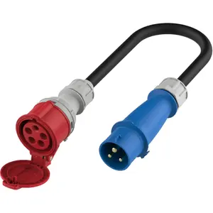 EV uzlādes adapters PLATINET CEE 32A (vīrietis) uz CEE 32A (sieviete) EV_A22C7MC