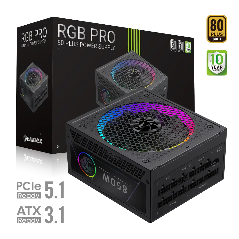 ATX barošanas bloks GameMax GAMEMAX RGB