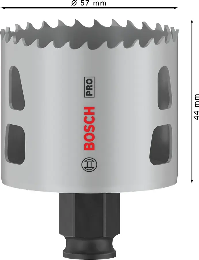 Коронка Bosch PRO Multi Material PC Plus 44/57 мм Photo 2
