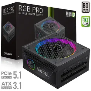 PC Power Supply GameMax GAMEMAX RGB PRO 1300P — ATX modular PSU with RGB lighting