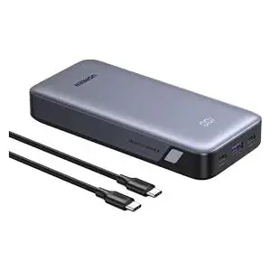 Powerbank UGREEN 20000 mAh 67W divvirzienu ātrā uzlāde, pelēks (modelis 55996)