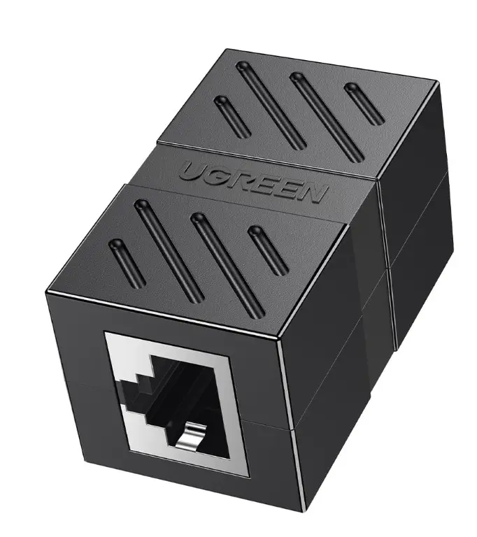 UGREEN inline savienotājs-adapteris 2×RJ45 priekš CAT7/CAT6A/CAT6/CAT5E