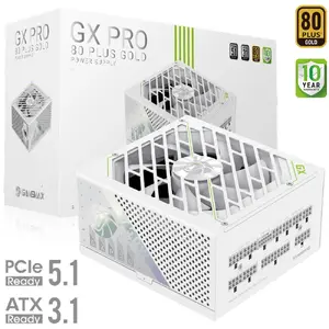 Barošanas bloks GameMax GAMEMAX GX PRO 850G WH, 850W, ATX, balts