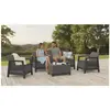 Садовая мебель Keter Scandi Linea 3 Seater Set Photo 2