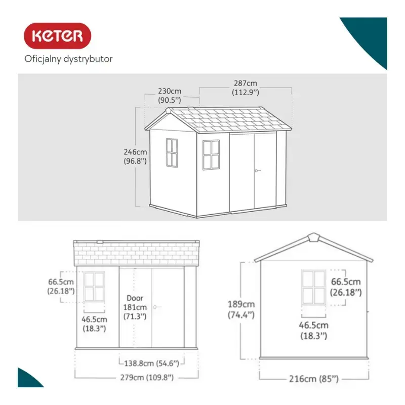 Garden shed Keter Newton Plus 9x7.5 Photo 5