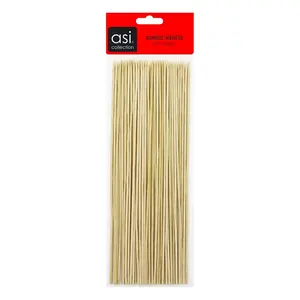 Bamboo grill skewers ASI COLLECTION 50 pcs, 25 cm length, 2.5 cm diameter