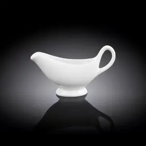 Sauce Boat / Gravy Boat Wilmax GB75WL-996114A 75 ml White Porcelain with Handle and Spout