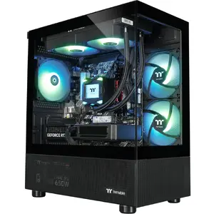 Desktop Gaming PC THERMALTAKE FTW V170A 5070 Elite Black transparent case, Windows 11 Home
