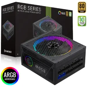 Блок питания GameMax GAMEMAX RGB 850G — ATX RGB, 850 Вт, модульные кабели