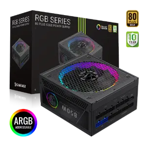 Блок питания GameMax GAMEMAX RGB 850G — ATX RGB, 850 Вт, модульные кабели