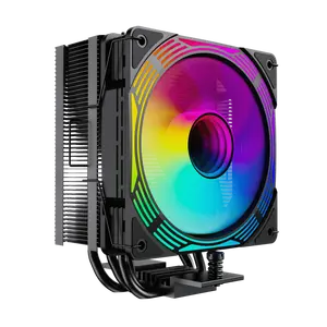 Gaisa dzesētājs GameMax ICE FORCE BK — 120 mm ventilators, hidrauliskā gultne, TDP 200 W, atbalsts AM4/AM5/LGA1700/115x/1366, melns
