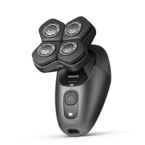 Бритва для головы Philips 7000 HS7980/15 — аккумуляторная, 90 мин работы, чёрная, влажная/сухая