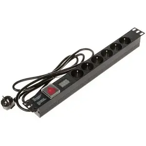 Сетевой удлинитель Delta Energy Systems (Switzerland) AG PD-6/R-VA — стоечный блок распределения питания, 6 розеток