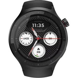 Смарт-часы Motorola Moto Watch 1.43 Дюйма OLED 47 мм Черный GPS Bluetooth Android