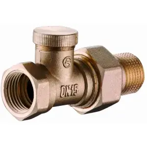 Straight radiator valve kfa² 751-000-07 1/2" for heating systems