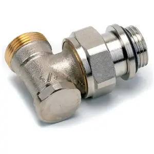 Angle Check Valve Comap 428254 — 15-1/2 for Soldering on Copper Pipe, Adjustable Setting and Flow Shut-off