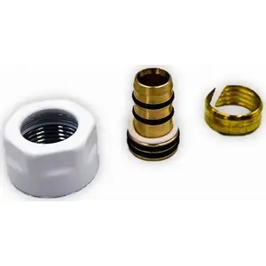 Зажимное соединение PEX на M22×1.5, Varioterm VRM766B002006, 16/2 мм, белое