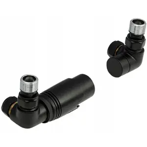 Perfexim left-hand thermostat valve set PHA-037CM with adjustable pre-set, matte black