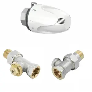 Comap thermostatic valve set PL809W5429 — 1/2" thermostatic valve, W5 actuator, 1/2" return valve
