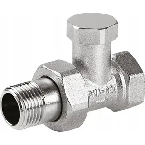 Radiator shut-off valve Perfexim PHA-031 G1/2 PN10 DN15 straight 1/2"