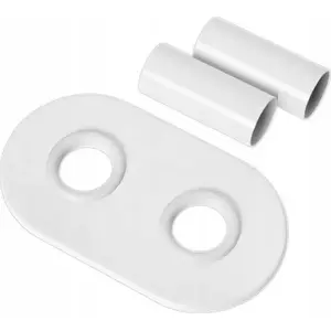 Cover Rosette INVENA UA-12-B15 for Duoplex systems, white