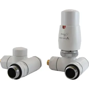 Radiator valve set Varioterm Integra right-hand white IGS0206CFK/P